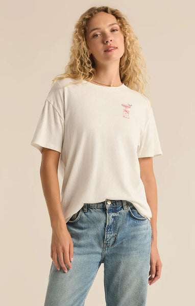 Cocktail Embroidered Tee