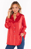 Smith Button Down - Red Luxe