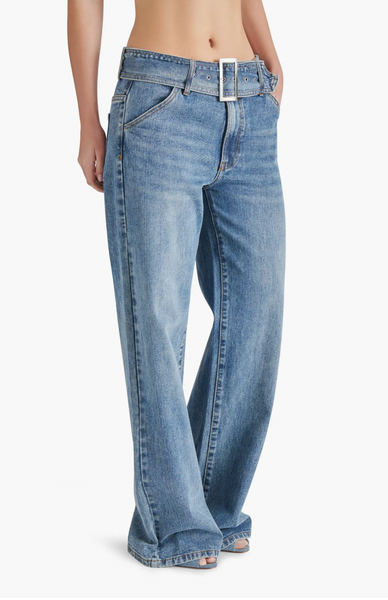 Cove Belted Baggy Low Rise Jeans