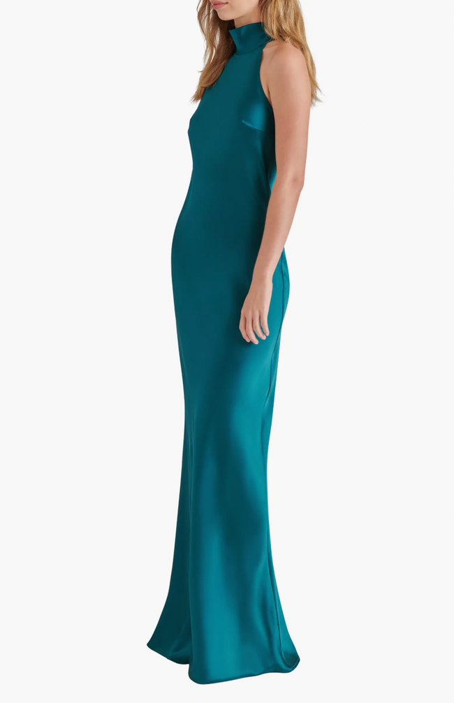 Lara Satin Bias Cut Maxi Dress