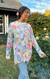 Sue Tunic Sweater - Botanical Floral