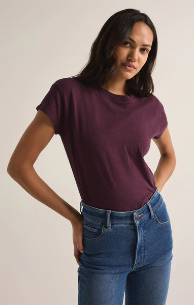 Modern Slub Tee - Berry Wine