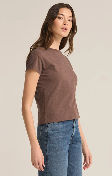 Modern Slub Tee - Deep Taupe