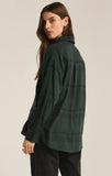 River Plaid Button Up = Cypress Green