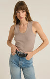 Sirena Rib Tank Heather Taupe