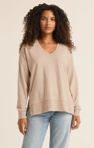 Modern V-Neck Weekender - Oatmeal Heather