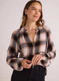 Raglan Shirt - Winter Taupe Plaid