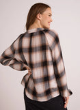 Raglan Shirt - Winter Taupe Plaid